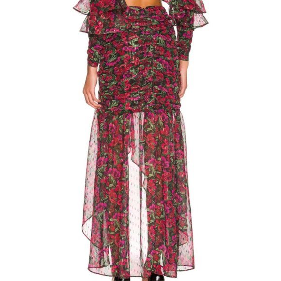 Majorelle Giana Maxi Skirt in Winter Berry NWOT Size Small - Picture 2 of 4